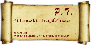Pilinszki Trajánusz névjegykártya